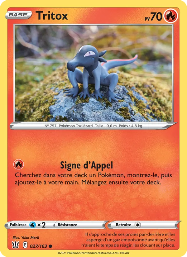 Carte Pokémon Tritox 27/163 de l'extension Styles de combat