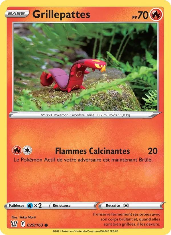 Carte Pokémon Grillepattes 29/163 de l'extension Styles de combat