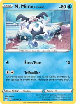 Carte Pokémon M. Mime de Galar 34 — Styles de combat