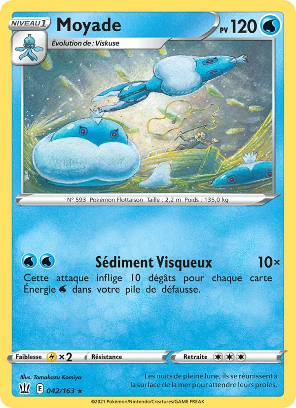 Carte Pokémon Moyade 42/163 de l'extension Styles de combat