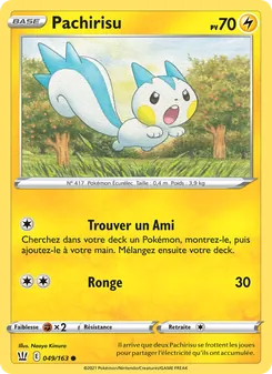 Carte Pokémon Pachirisu 49 — Styles de combat