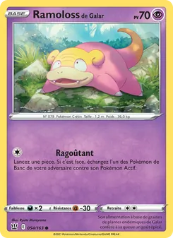 Carte Pokémon Ramoloss de Galar 54 — Styles de combat