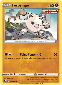 Carte Pokémon Férosinge 66 — Styles de combat