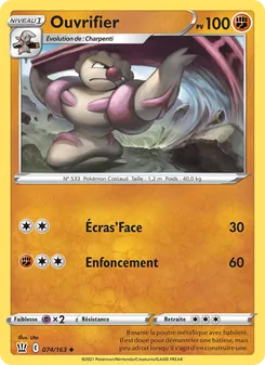 Carte Pokémon Ouvrifier 74 — Styles de combat