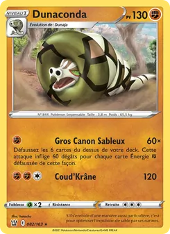Carte Pokémon Dunaconda 82 — Styles de combat