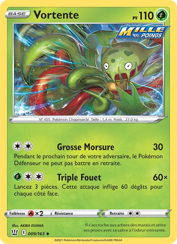 Carte Pokémon Vortente 9/163 de l'extension Styles de combat