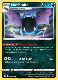 Carte Pokémon Nosferalto 90 — Styles de combat