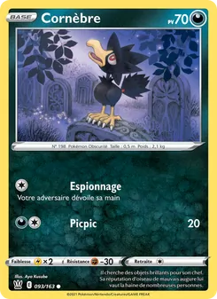 Carte Pokémon Cornèbre 93 — Styles de combat