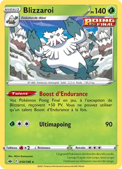 Carte Pokémon Blizzaroi 10 — Règne de Glace