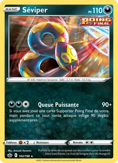 Carte Pokémon Séviper 102 — Règne de Glace