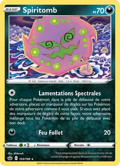 Carte Pokémon Spiritomb 103 — Règne de Glace