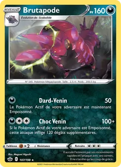Carte Pokémon Brutapode 107 — Règne de Glace