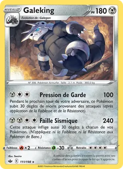 Carte Pokémon Galeking 111 — Règne de Glace