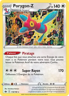 Carte Pokémon Porygon-Z 118 — Règne de Glace