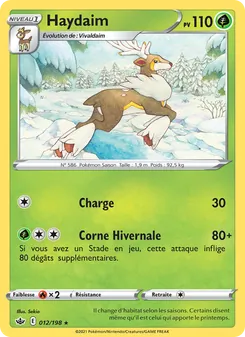 Carte Pokémon Haydaim 12 — Règne de Glace