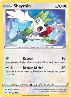 Carte Pokémon Shaymin 123 — Règne de Glace