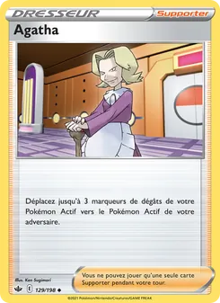 Carte Pokémon Agatha 129 — Règne de Glace