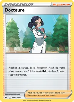 Carte Pokémon Docteure 134 — Règne de Glace