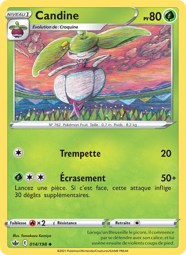 Carte Pokémon Candine 14/198 de l'extension Règne de Glace