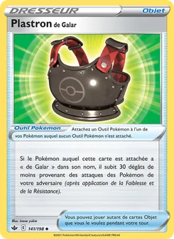 Carte Pokémon Plastron de Galar 141 — Règne de Glace