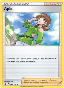 Carte Pokémon Apia 142 — Règne de Glace