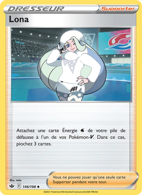 Carte Pokémon Lona 146/198 de l'extension Règne de Glace