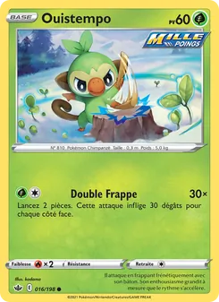 Carte Pokémon Ouistempo 16 — Règne de Glace