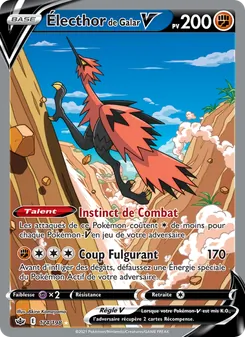 Carte Pokémon Électhor de Galar V 174 — Règne de Glace