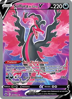 Carte Pokémon Sulfura de Galar V 176 — Règne de Glace