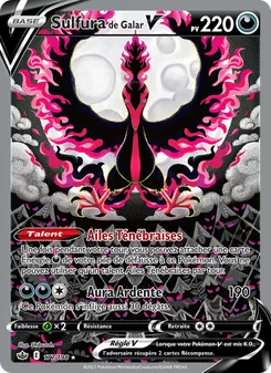 Carte Pokémon Sulfura de Galar V 177 — Règne de Glace