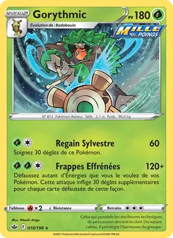 Carte Pokémon Gorythmic 18 — Règne de Glace