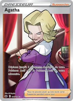 Carte Pokémon Agatha 186 — Règne de Glace