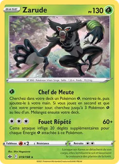 Carte Pokémon Zarude 19 — Règne de Glace