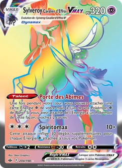 Carte Pokémon Sylveroy Cavalier d'Effroi VMAX 204 — Règne de Glace