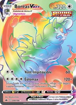 Carte Pokémon Boréas VMAX 209 — Règne de Glace