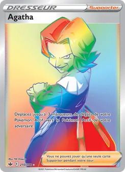 Carte Pokémon Agatha 210 — Règne de Glace