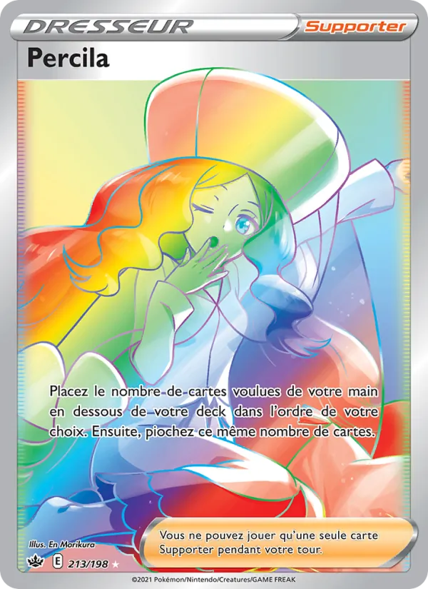 Carte Pokémon Percila 213/198 de l'extension Règne de Glace