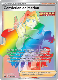 Carte Pokémon Conviction de Marion 216 — Règne de Glace