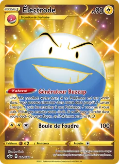 Carte Pokémon Électrode 222 — Règne de Glace