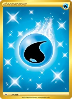 Carte Pokémon Énergie Eau 231 — Règne de Glace
