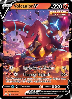 Carte Pokémon Volcanion V 25 — Règne de Glace