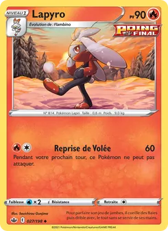 Carte Pokémon Lapyro 27 — Règne de Glace