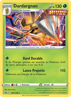 Carte Pokémon Dardargnan 3 — Règne de Glace