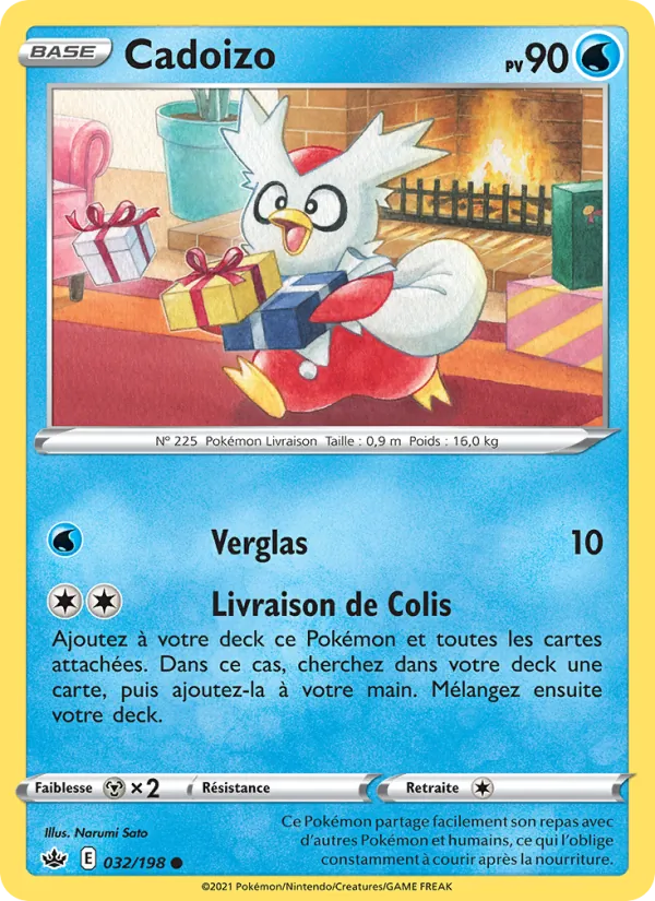 Carte Pokémon Cadoizo 32/198 de l'extension Règne de Glace