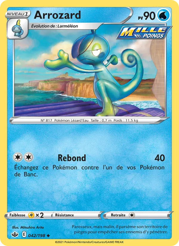 Carte Pokémon Arrozard 42/198 de l'extension Règne de Glace