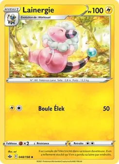 Carte Pokémon Lainergie 48 — Règne de Glace