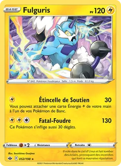 Carte Pokémon Fulguris 52 — Règne de Glace