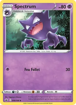 Carte Pokémon Spectrum 56 — Règne de Glace
