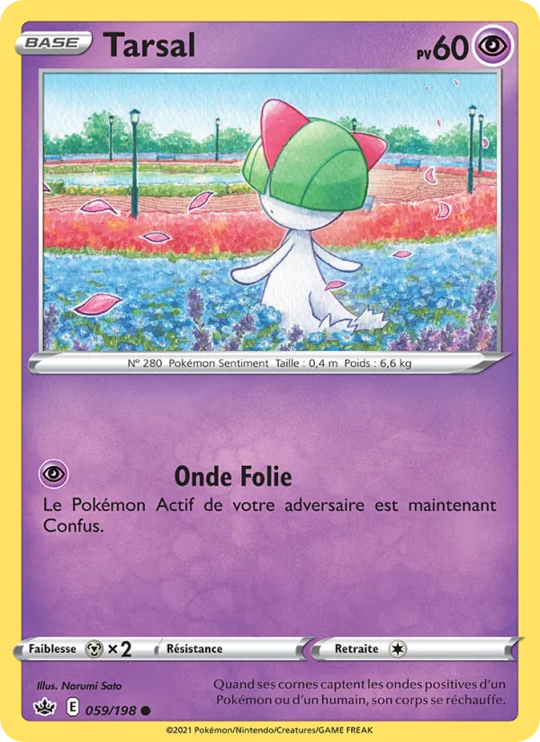 Carte Pokémon Tarsal 59/198 de l'extension Règne de Glace