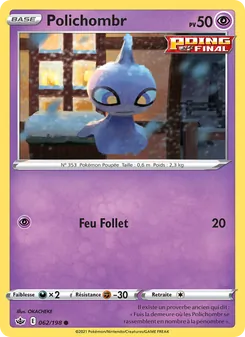 Carte Pokémon Polichombr 62 — Règne de Glace